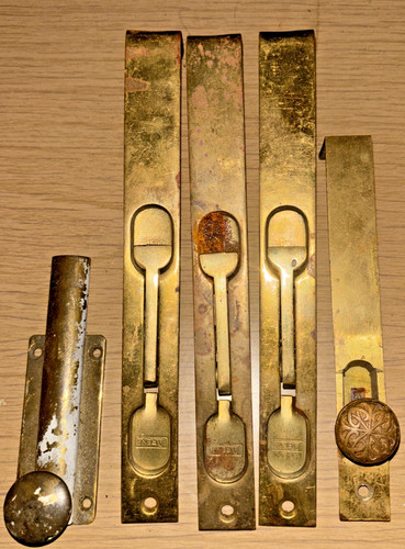 Vintage brass iron - &, mortise