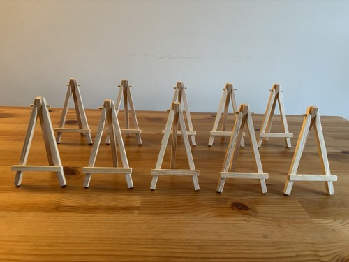 10pcs wooden table - top, easels