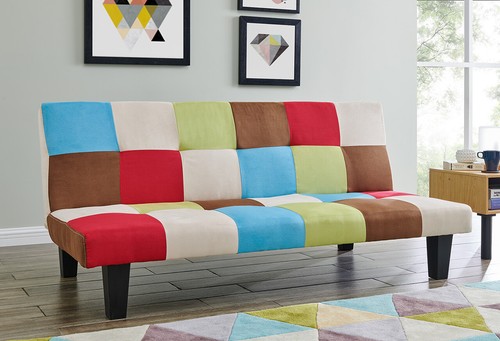 Patchwork sofa bed click clack - bed, click-clack