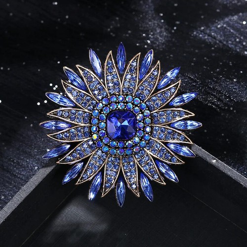 Fashion blue crystal - fashion, sunflower