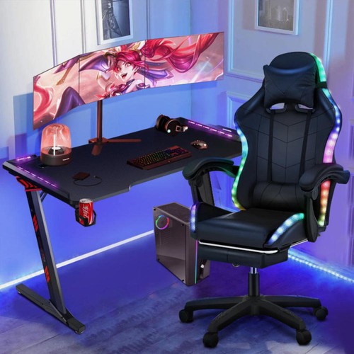 Swivel gaming chair faux - swivel,