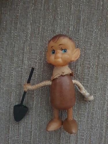 Vintage pixie with shovel rope - vintage,