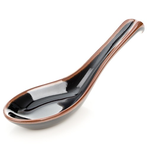 Japanese black tenmoku glazed - black,