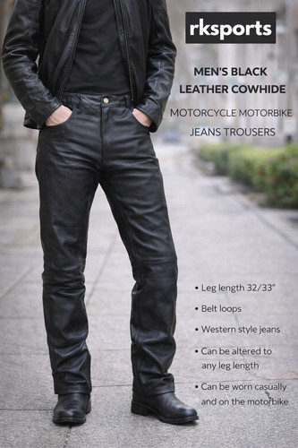 Mens black leather - mens,