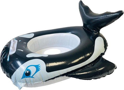Black whale baby - black, infant