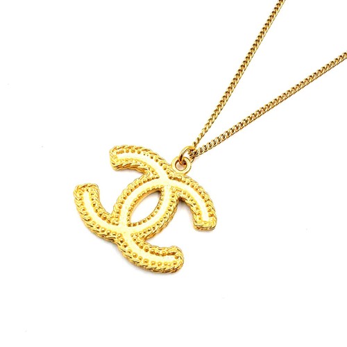 Chanel logo large pendant - chanel,