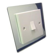 Single Light Switch Surround Perspex® Acrylic Plastic Mirror Finger Plate