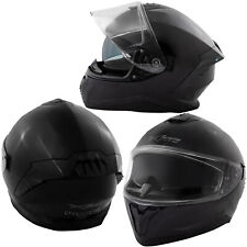 Motorbike Full Face Helmet Motorcycle Scooter Inner Sun Visor Touring Black
