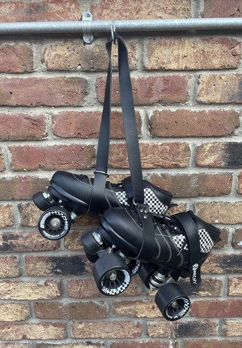 Leather roller skate leash - roller,