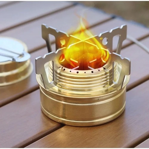 Titanium alcohol stove cross - titanium,