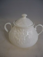 Wedgwood Strawberry & Vine Lidded Sugar Bowl White Bone China 1st British