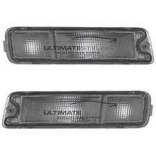 Front Indicator Lights & Side Lamps For Mitsubishi L200 1996-2006 Clear 1 Pair