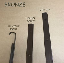 BRONZE Kitchen Worktop Edging Strips 40mm & 30mm End,Corner,Straight *CHEAPEST**