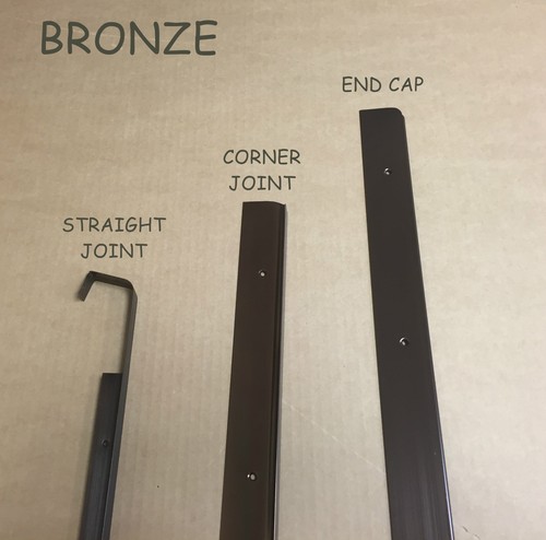 Bronze kitchen worktop edging - bronze,