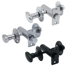 Oval Turn Bathroom Bolt Toilet Rack Privacy Lock Thumb Turn Chrome Satin Black