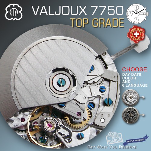 Movement eta valjoux 7750 - movement,