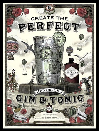 Hendrick gin and tonic - hendrick's,