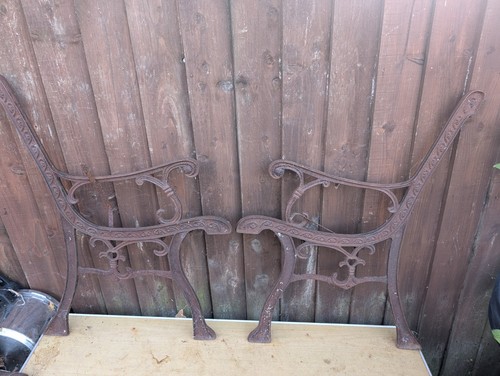 Vintage cast iron - garden, bench