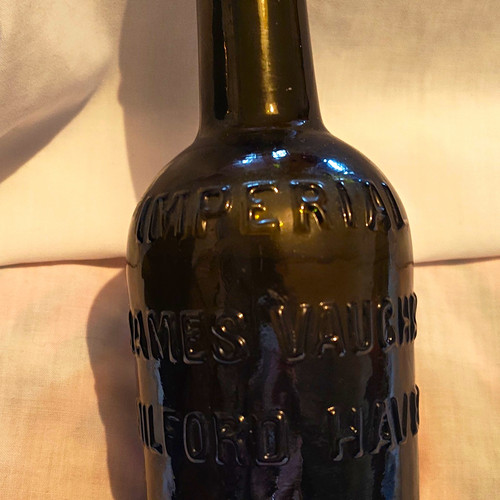 Imperial black glass bottle - imperial,