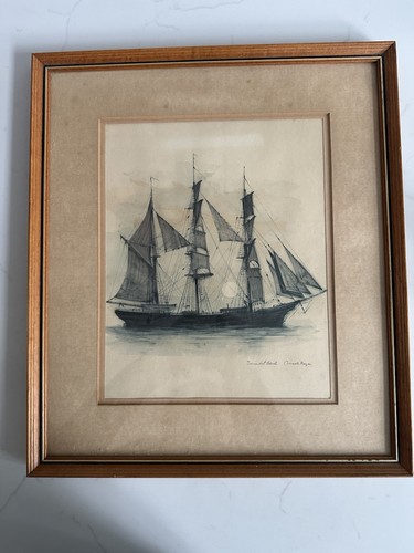 Vintage framed print a - print, of
