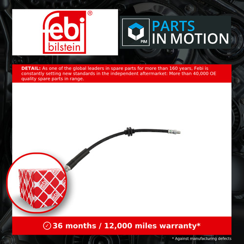 Brake hoses front - 2x,