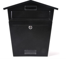 NEW LARGE STEEL POST BOX