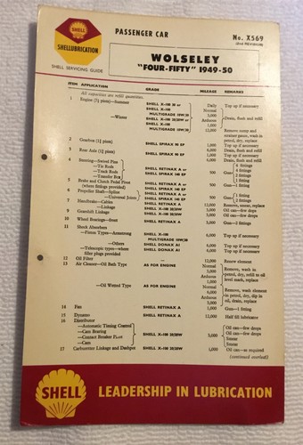 Shell oil lubrication - shell,