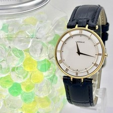 Seiko Lassale 2F50 0400 Mens Watch Eco Drive Solar Japan Gold Case Band