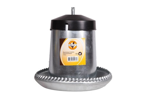 Galvanised poultry feeder - poultry, 5l