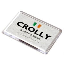 FRIDGE MAGNET - Crolly - County Donegal - Ireland - Lat/Long