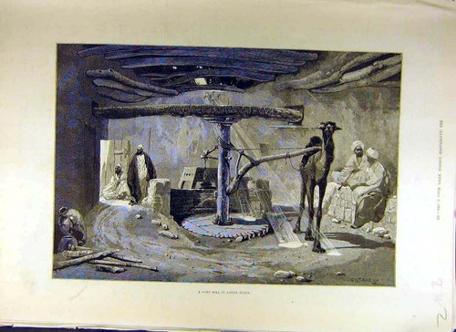 Original old antique print - original,