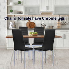 Black Dining Chairs Set of 4