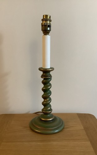 Vintage painted green gold - painted,