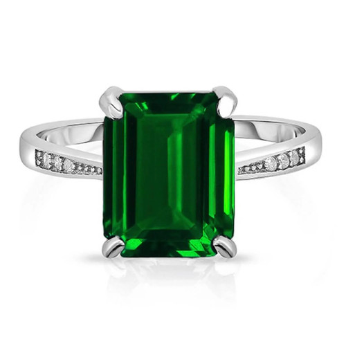 Cttw genuine emerald - 4.00,