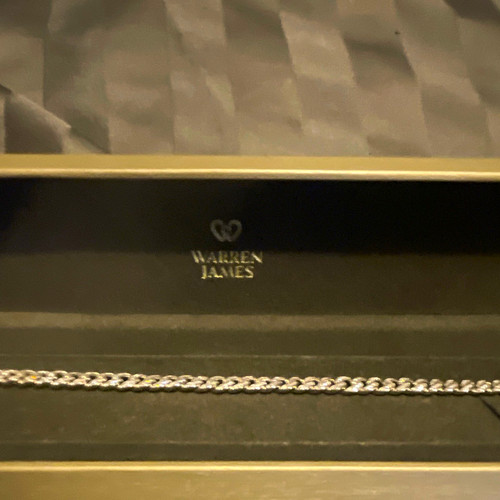Warren james silver curb link - james,