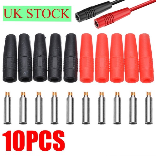 10x 4mm banana female plug - 4mm,