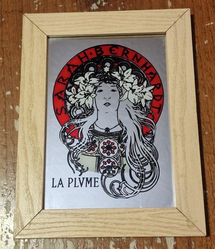Alphons mucha printed - alphons, mirror
