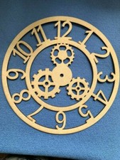 Wooden MDF Cog with numbers