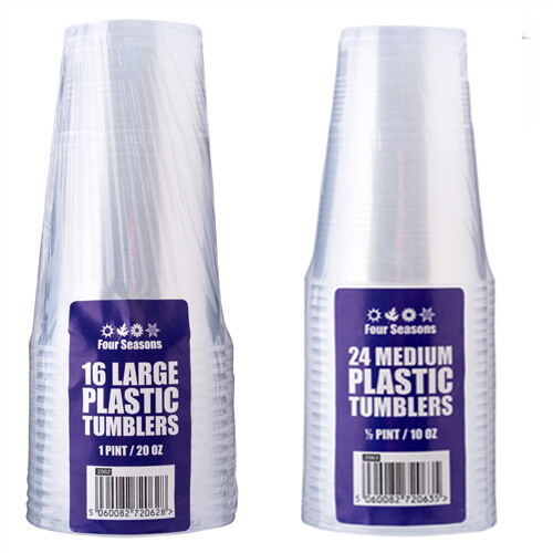 Plastic drinking glasses pint - drinking,