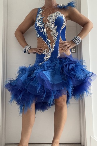 Ajour ladies blue velvet - blue, and