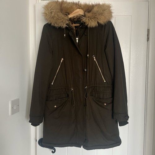 Khaki and leopard print parker - print,