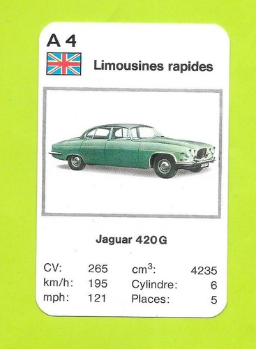 Card jaguar 420g - no.,