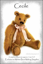 OOAK Mohair Teddy Bear Sewing Pattern 'Cecile' 4.5" Jointed Teddy Bear