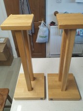 HiFi Racks Speaker Stands. Oak