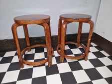 Pair Alvar Aalto Style Stools
