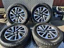 16-22 NISSAN NAVARA D23 NP300 18" DIAMOND CUT ALLOY WHEELS & 255/60/R18 TYRES