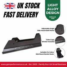 Cobra Alloy Bucket Seat FIA Approved 5mm Heat Treated Side Mount Brackets