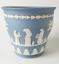 Wedgwood blue jasper plant pot - wedgwood,
