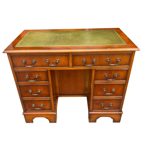 Vintage kneehole desk with