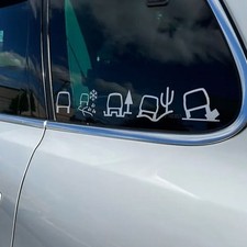 Car Styling Reflective Sticker Body Window Graphic Sticker Vehicle Accessories 